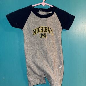 Colosseum Navy and Gray Kids Romper